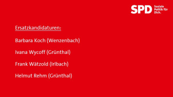 Gemeinderatsliste Ersatz